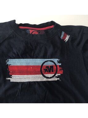 Vintage Mecca Shirt Mens 2XL Hip Hop Y2K Streetwear Patriotic Red White Blue 4th